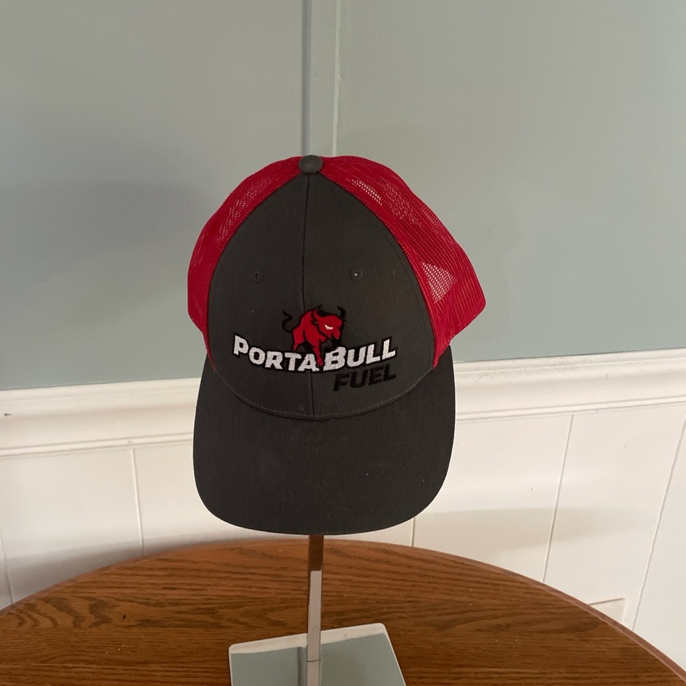 PortaBull Fuel Red and Black Cap - Picture 1 of 5